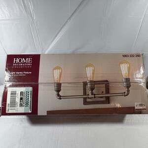 Home Decorators Collection Palermo Grove 3-light Antique Nickel Vanity Light